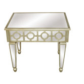 Mirrored End Table