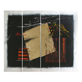 "Gold Against Midnight" Oil Painting (Set of 4)