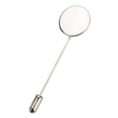 2cm x 6cm Anstecknadel rund in versilberter Ausf&uuml;hrung