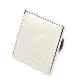 2cm x 2cm Ansteckpin rund in versilberter Ausf&uuml;hrung