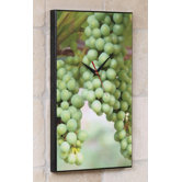 Wine Grapes Wall Clock