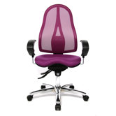 Sitness Swivel Chair with Mesh Cover in Purple