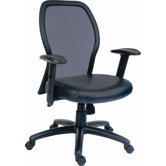 Mistral Leather Chair with Mesh Back