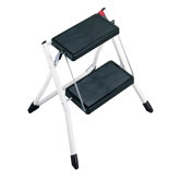 Mini 2 Step Stool in White and Black