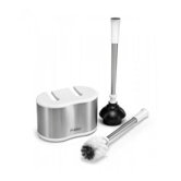 Dual Bath Caddy in White