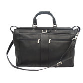 Traveler 19" Leather Travel Duffel with Pockets