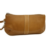 Ladies Large Wristlet in Saddle