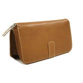 Women's Zip Around Wallet in Saddle