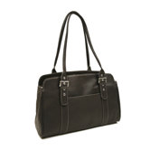 Ladies Buckle Laptop Tote in Chocolate