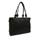 Large Ladies Side Strap Tote in Black