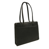 Women's Hard Side Shoulder Tote in Black