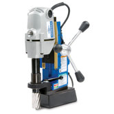 Volt Swivel Base Magnetic Drill With 1 1/2" X 2" Depth Cutting Capacity, Positive Slug Ejection And Carrying Case