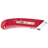 Safety Cutter, Left-Handed, Steel, Red