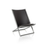 Geiger Leather Scissor Chair