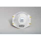 Particulate Disposable Respirator With Exhalation Valve And Adjustable Nose Clip - NIOSH 42CFR84 (10 Each Per Box)