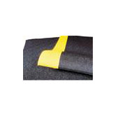 2' X 60' Roll Black 3/8" Thick Pebble Step Sof-Tred� Dry Area Anti-Fatigue Floor Mat With Dyna-Shield&reg; & Yellow Border