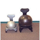Plastic Mobile Ball Chair with Back