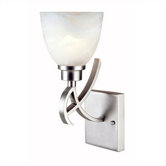 Beyond Modern  Vanity Wall Sconce in Brushed Nickel
