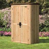 Vertical Cedar Tool Shed