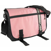 Retro Stripe Messenger Diaper Bag