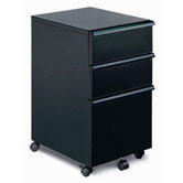 MP-03 Mobile File Cabinet with Three Drawers in Black