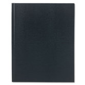 Large Executive Notebook w/Cover, College/Margin, Letter, 75 Sheets