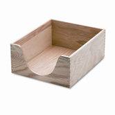Hardwood Letter Stackable Desk Tray, Oak