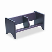 Book Rack, Wood, 17 x 8 x 8, Mahogany Finish