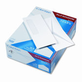 Poly-Klear Single Window Envelope, V-Flap, #9, White, 500/box
