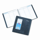 Weekly Appointment Book, Ruled, 8 x 8-1/2, Black, 2013
