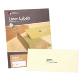 Mailing Labels, Laser, Full Page, 8-1/2"x11", 50 per Box, Clear