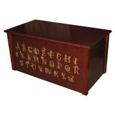 Wooden Alphabet Toy Box