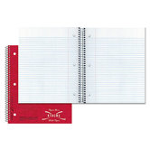 Stuffer Wirebound Notebook, College Rule, 8-7/8 x 11, White, 150