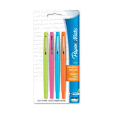 Flair Pen, Point Guard Tip, 4/PK, Assorted