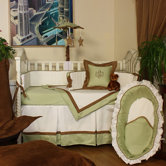 Classic Green Crib Bedding Collection