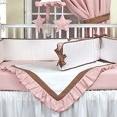 Crib Blanket in Classic Pink