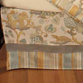 Cirque Blue Crib Skirt