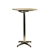 24" Square Top Aluminum Table - Bar Height