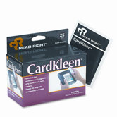 Prostrated Magnetic Head Cleaning Cards, 25/Box