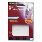 Mounting Squares, Precut, Removable, 11/16 Squares, Clear, 35/pack