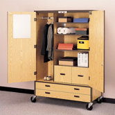 Storage Cabinet with File Drawers and Shelving