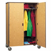 72" H Student Wardrobe Cabinet with Locking Doors
