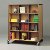 60" H Double Sided Cabinet with Cubbies