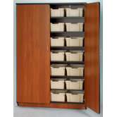Illusions 72" H Tray Cabinet with Six Adjustable Shelves