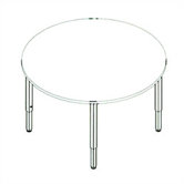 Multi-Use Circular Table with Adjustable Height