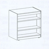 Library 44" H Double-Sided Mobile Bookcase