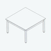 Library 29" H Square Table