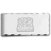 NCAA Silvertone Logo Money Clip