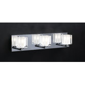 Glacier  Vanity Light  in Polished Chrome