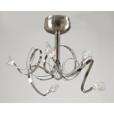 Ribbon 5 Light Semi Flush Mount
